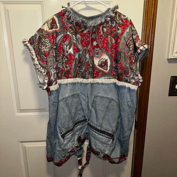 Rework oversized demin long vest - Picture 2 of 7